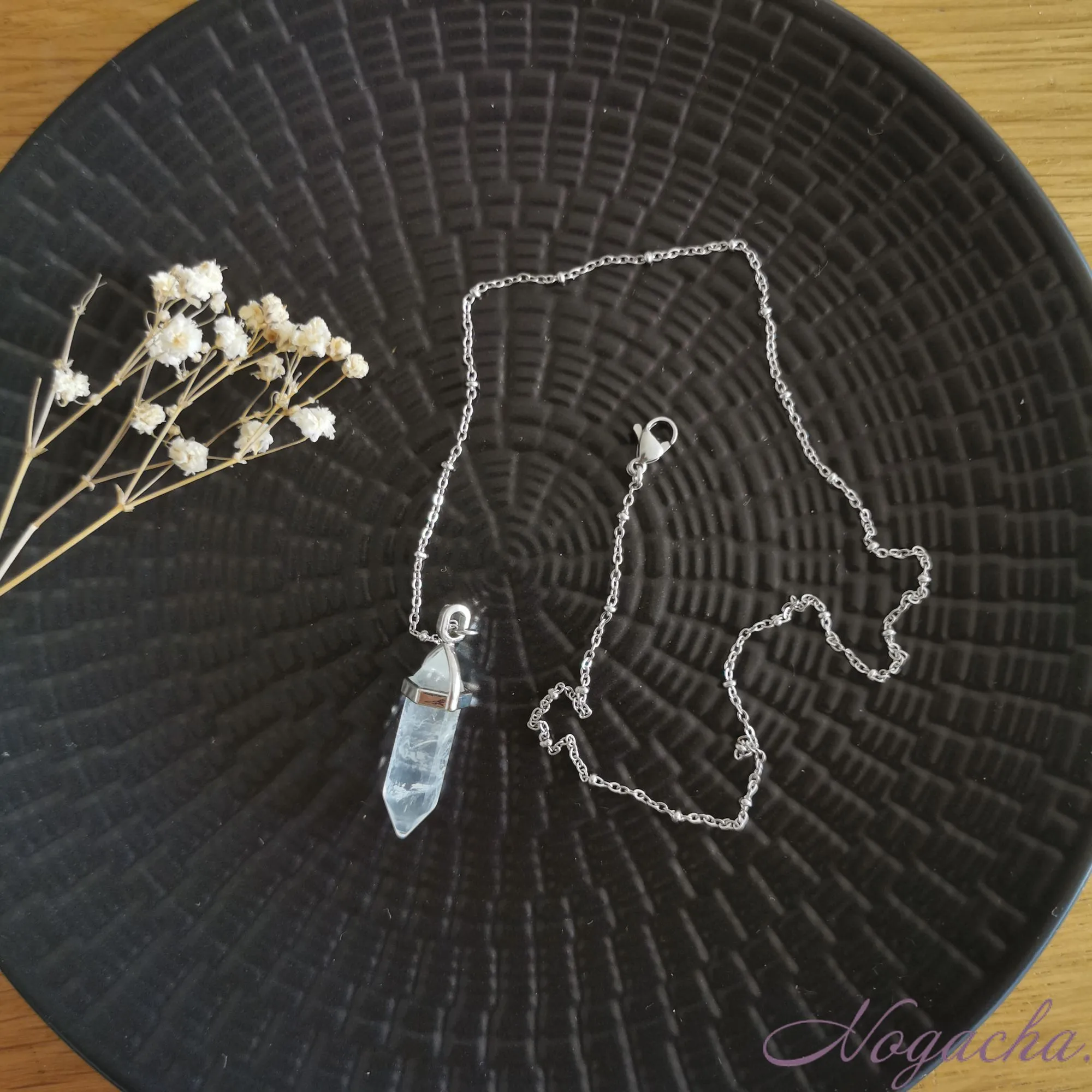 pendule-oui-non-collier-quartz-k